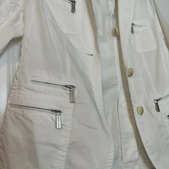 MICHAEL KORS | Women’s Jacket Top | White | Size: 4P - Picture 9 of 10
